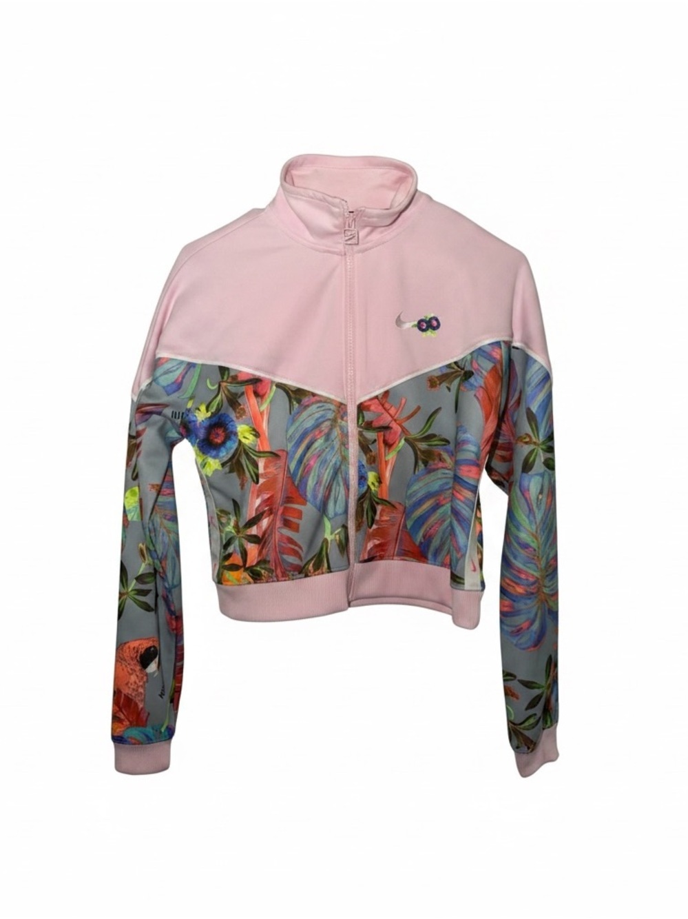 Nike Floral Print Pink Track Jacket